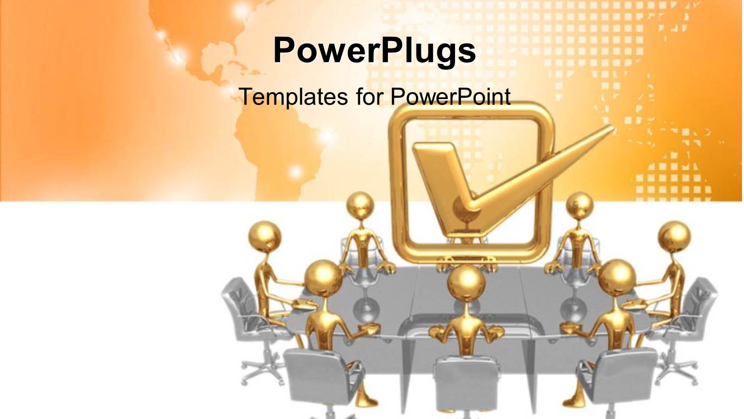 Lots of 3D Characters Around a Table Having a Meeting