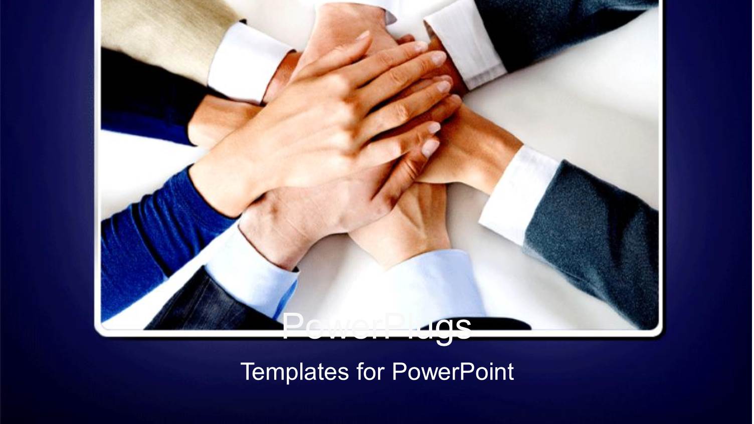 Lots of Adult Hands Joining Together Depicting Team Work