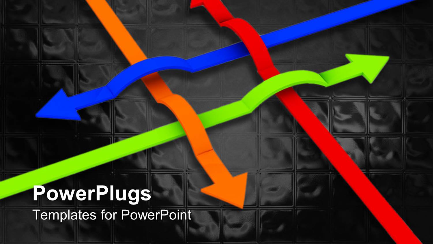 Lots of Arrows Inter Crossing on a Black Background