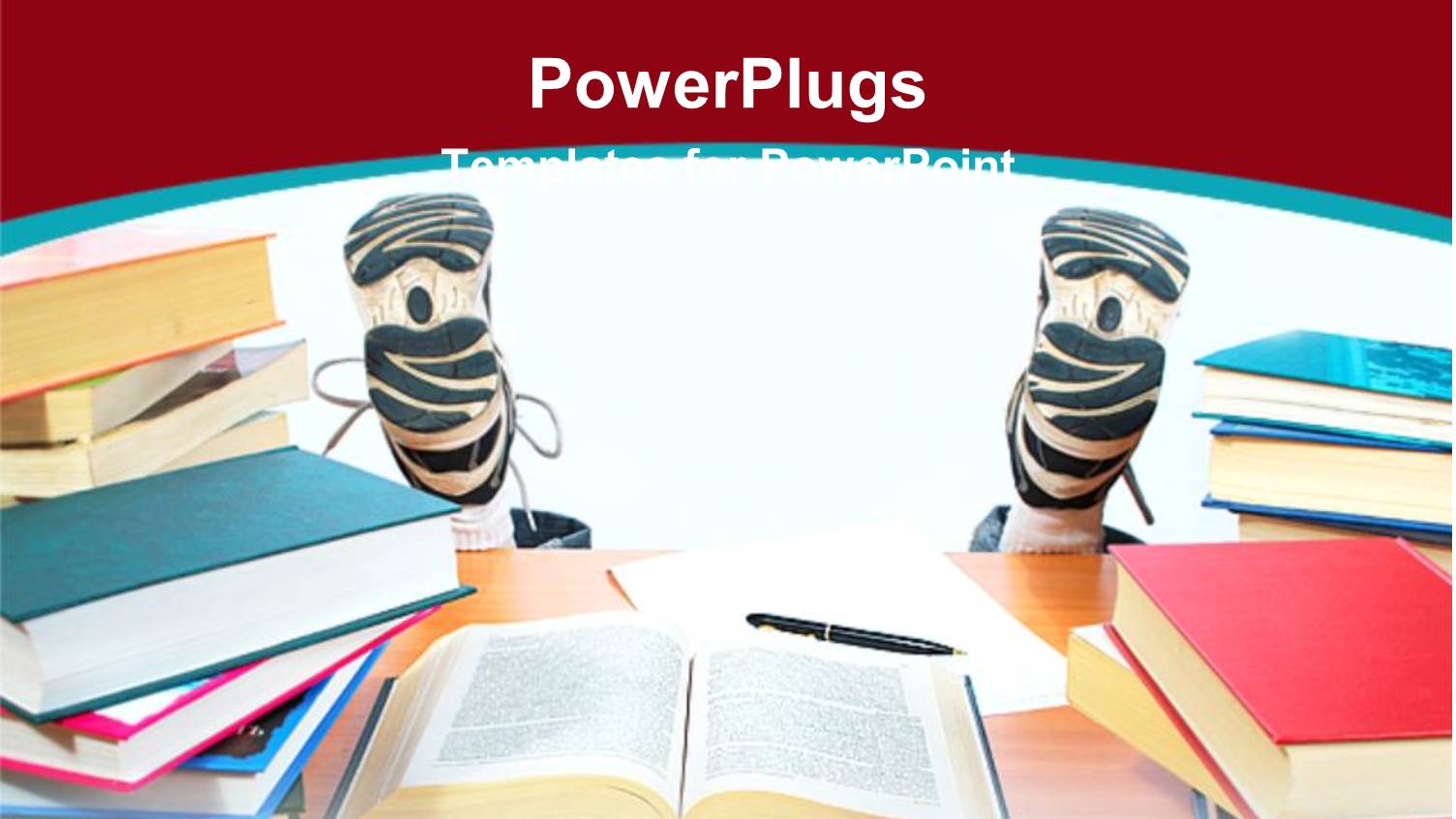 Lots of Books on a Table with a Pair of Legs