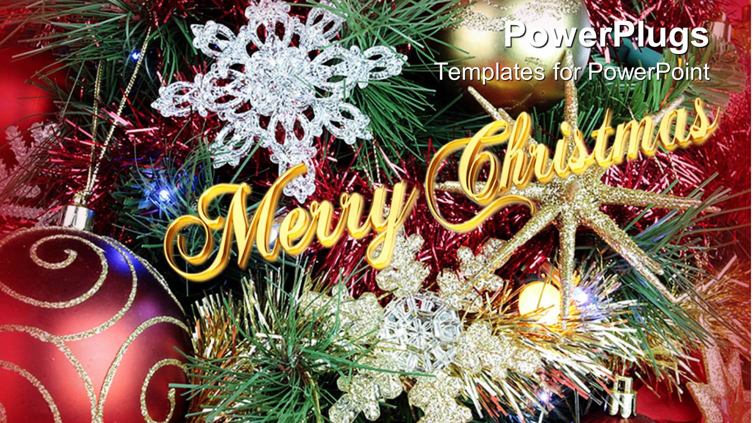 Lots of Christmas Decorations and Ornaments with a Text that Spells Out 