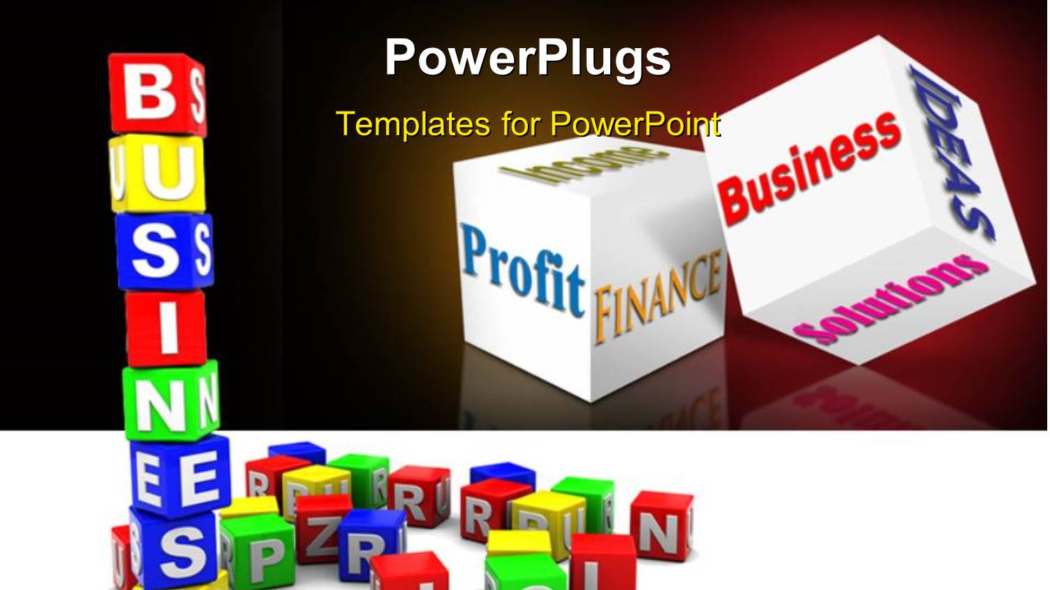 Lots of Colorful Alphabet Blocks with a Text that Spells Out the Word 