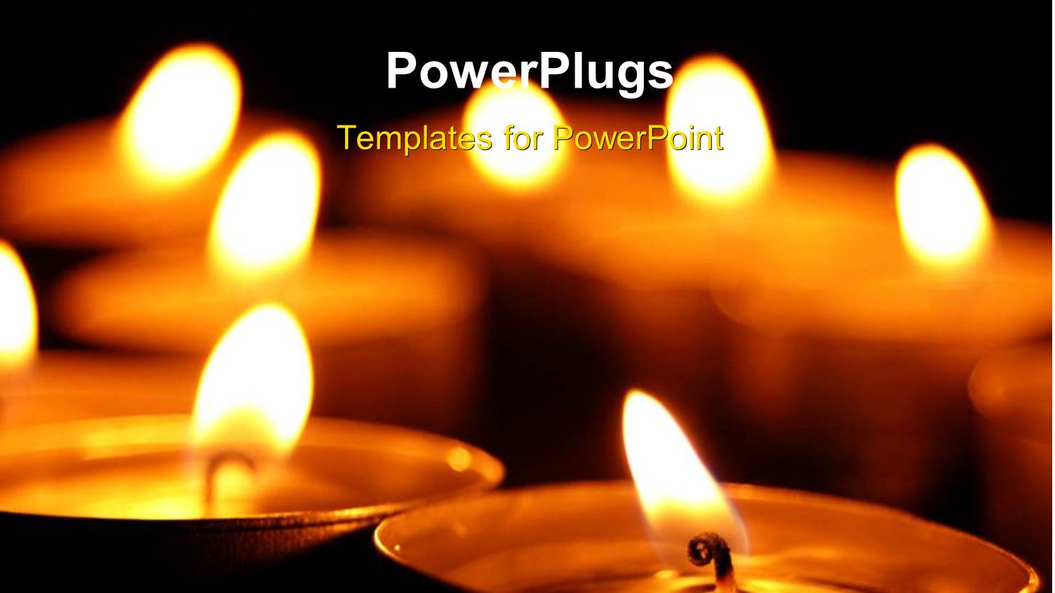 Lots of Lit Scented Candles on a Black Background