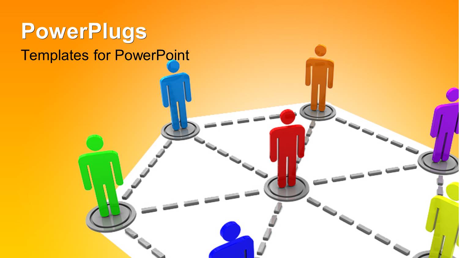 Lots of Multi Colored Characters Standing on an Interconnected Board