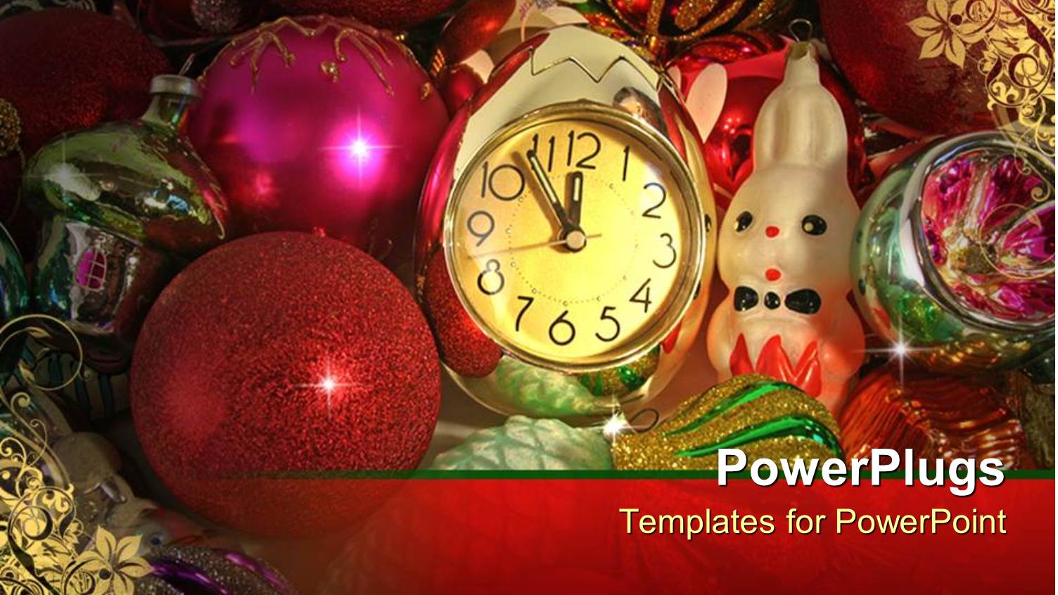 Lots of Multi Colored Christmas Balls, Gifts  and Ornaments