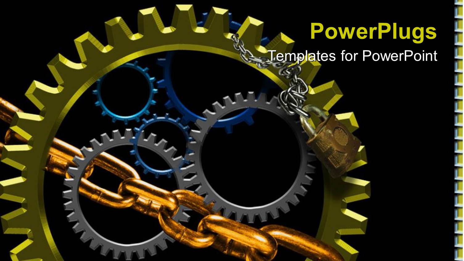 Lots of Multi Colored Gears with a Silver and Gold Chain