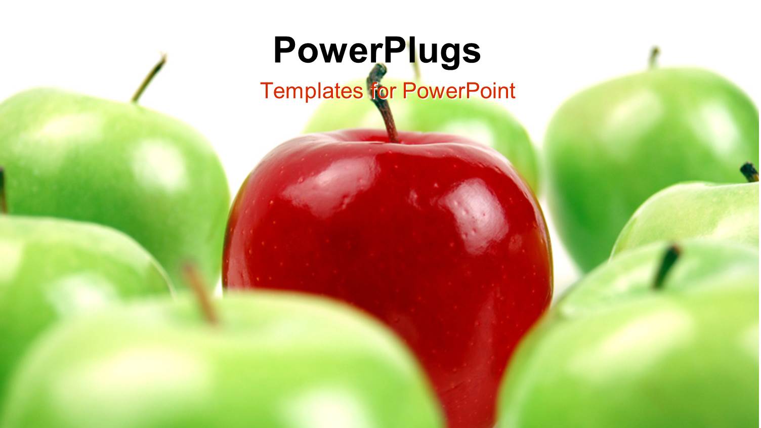 Lots Og Green Apples with   a Green One in the Center