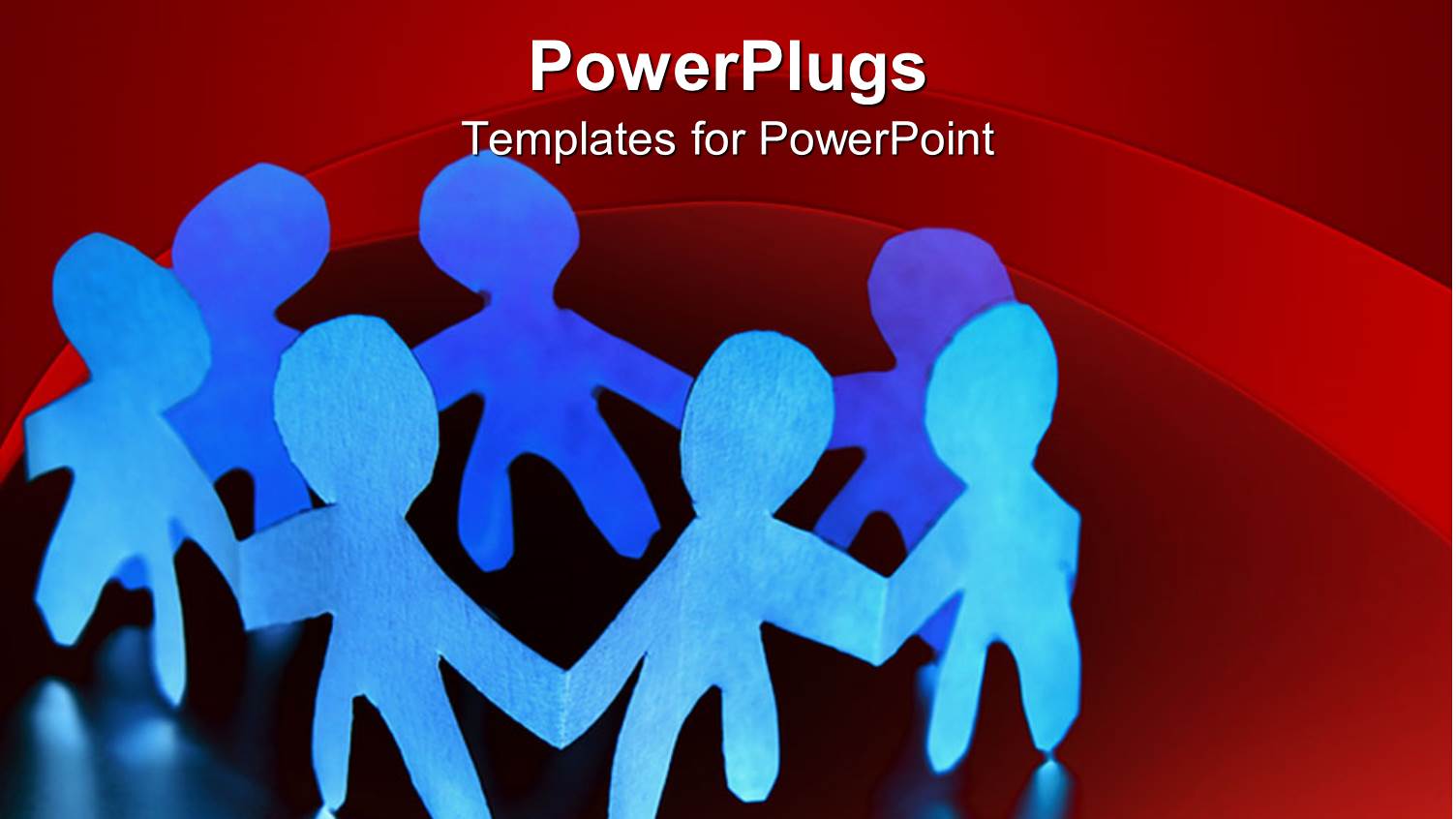 Lots of Paper Cut Human Figures Holding Hands Together