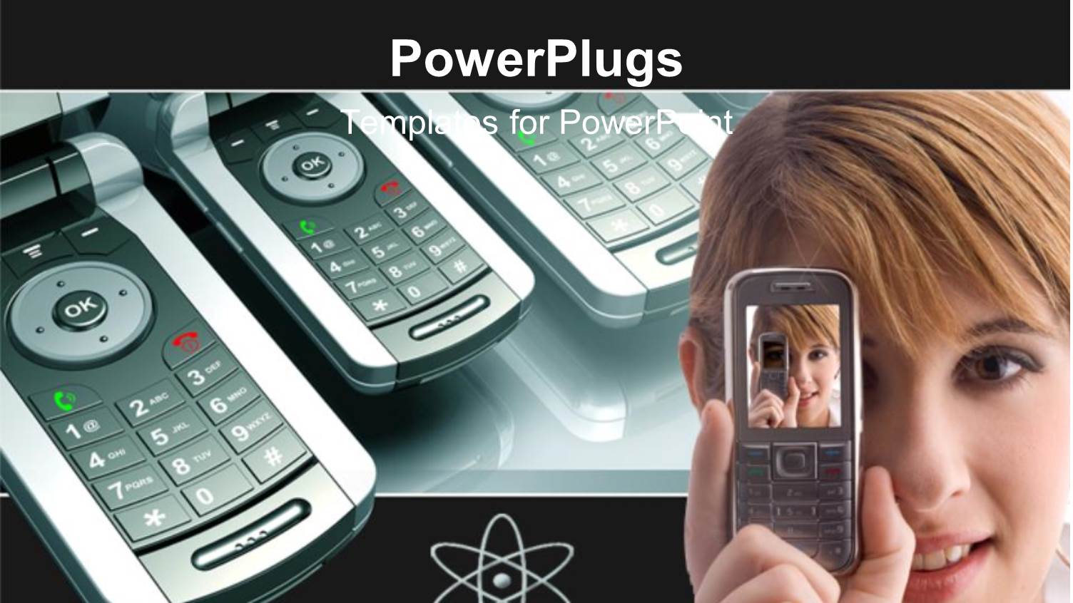 Lots of Phones at the Background with a Lady Holding a Phone