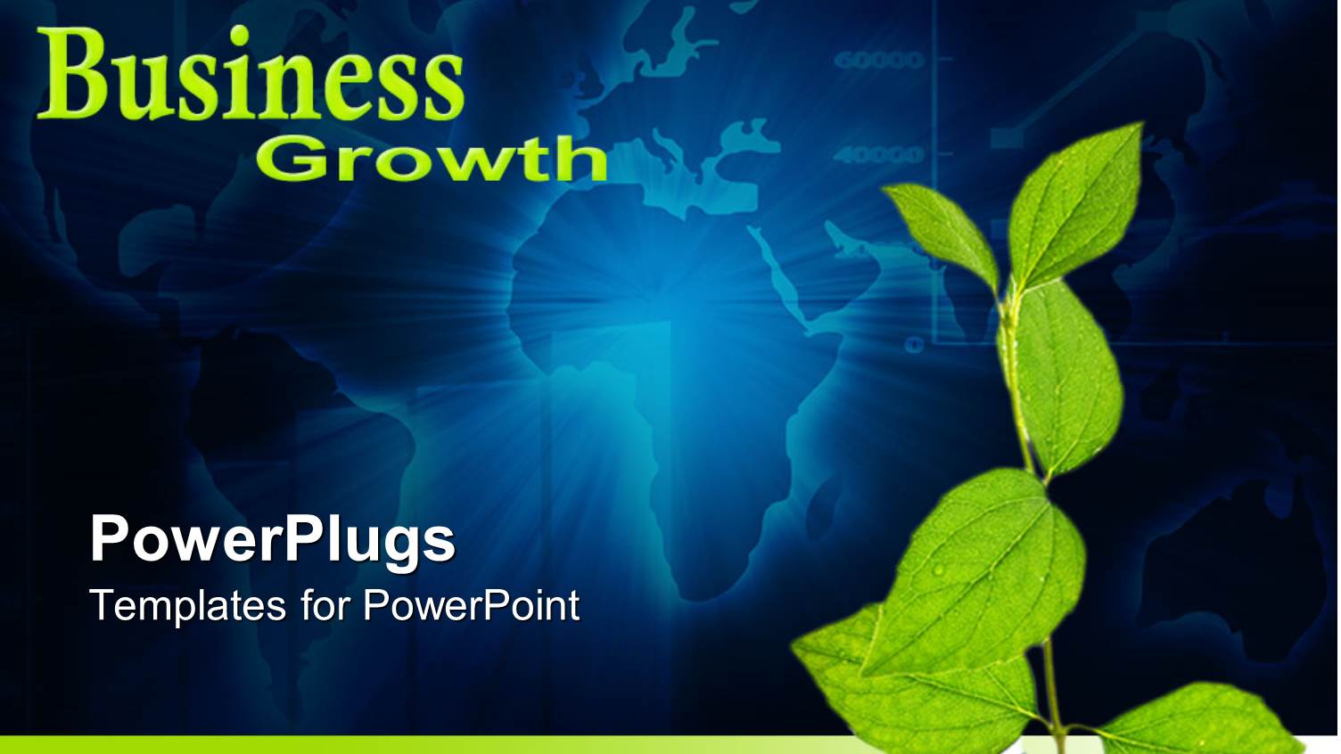 Lots of Silver Coins with a Plant Shoot on a Map Background