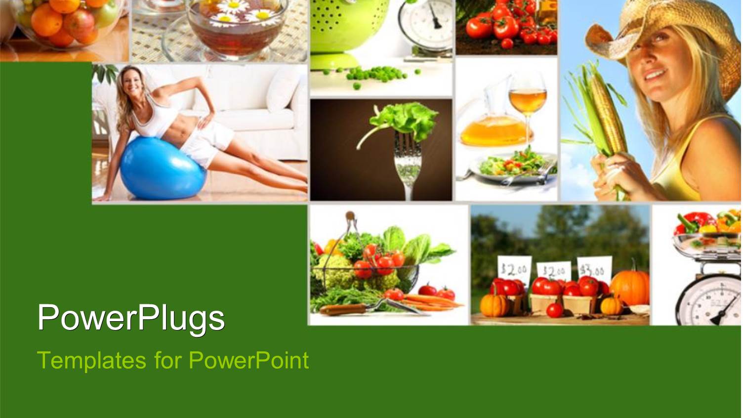 Lots of Tiles Depicting a Theme of Healthy Living