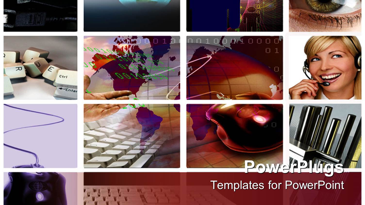 Lots of Tiles Showing Different Communication and Business Materials