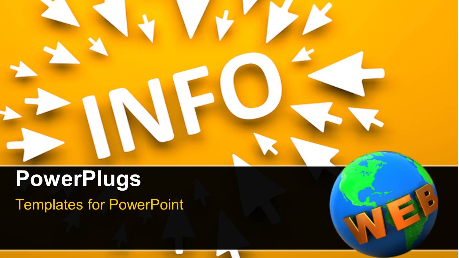 Lots of White Arrows Pointing to a Text which Spells Out the Word 