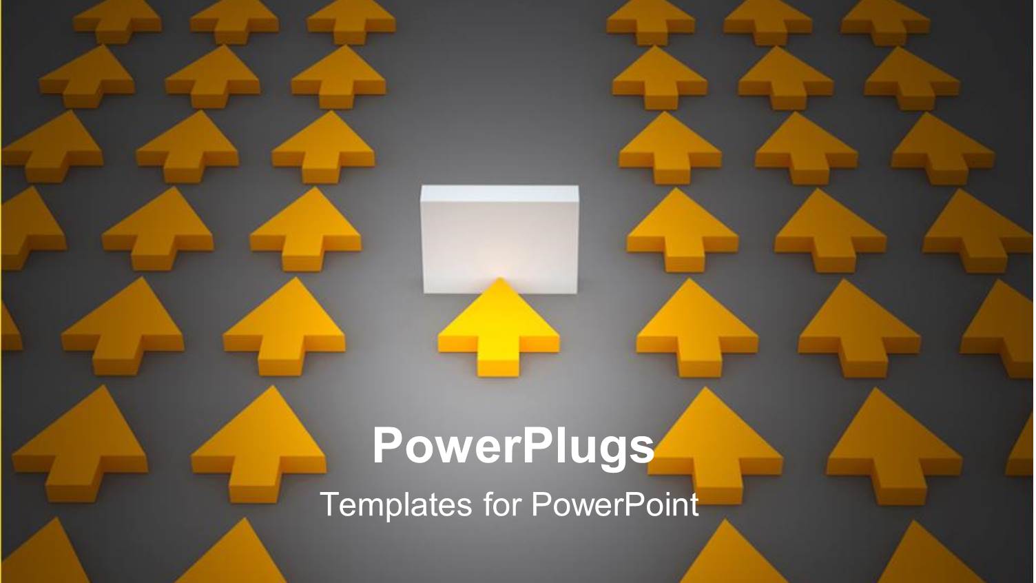 Lots of Yellow Arrows on Straight Lines with an Outstanding Single One