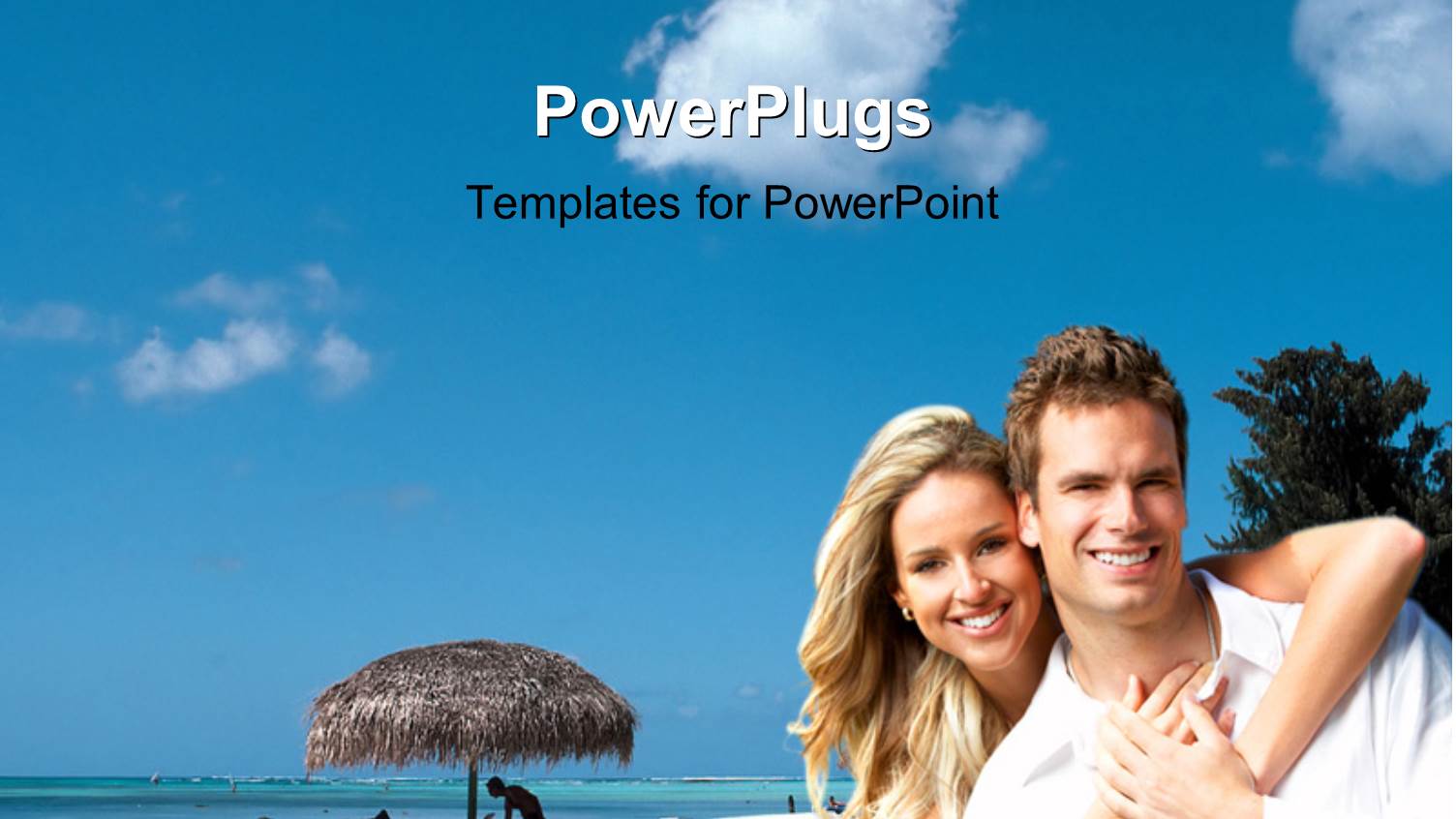 a Lovely Couple Having Fun Over a Beach Setting