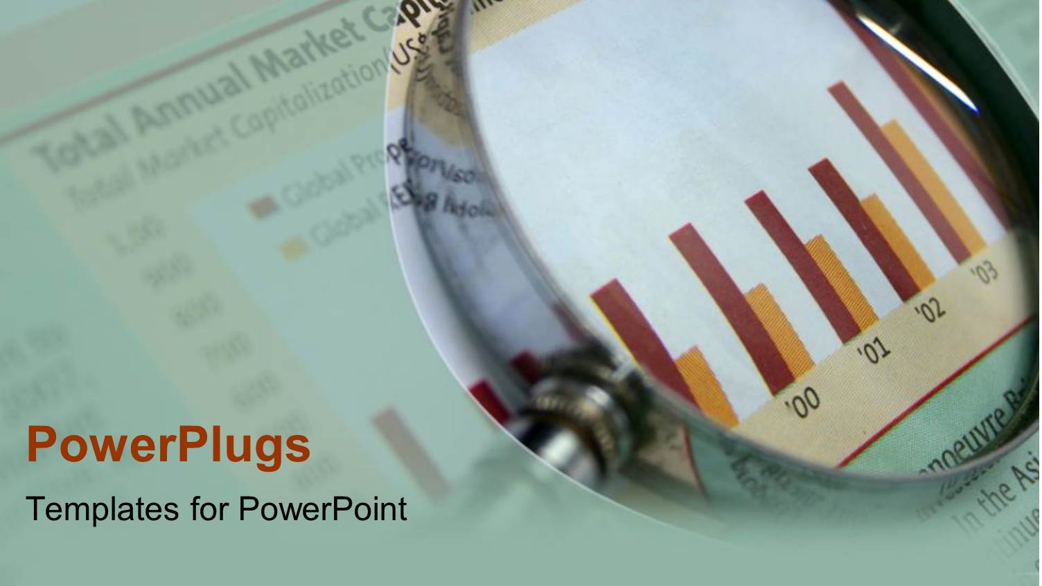 Magnifying Glass on Finance Graph, Financial Analysis, Investment, Investing