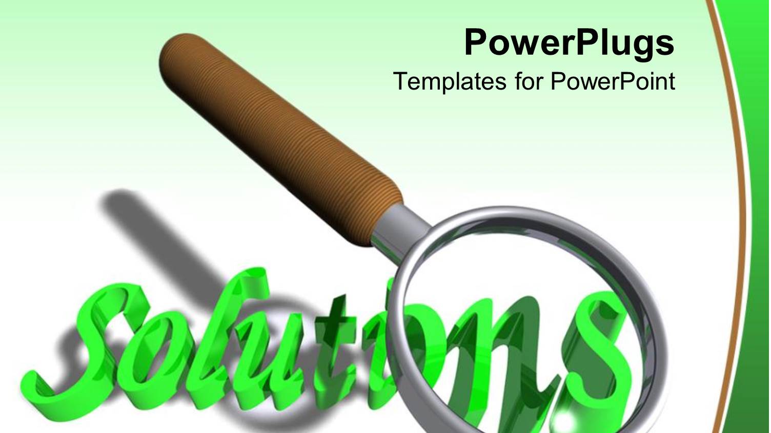 Magnifying Glass Over Looking a Green Colored 