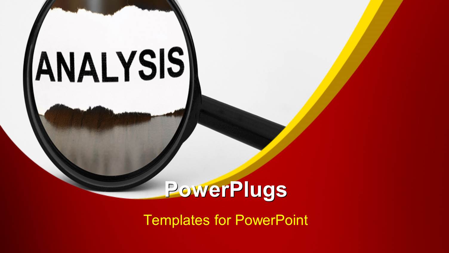 a Magnifying Glass with the Word Analysis