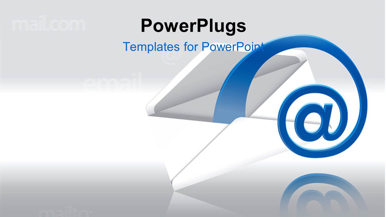 a Mail with Grayish Background and Place for Text