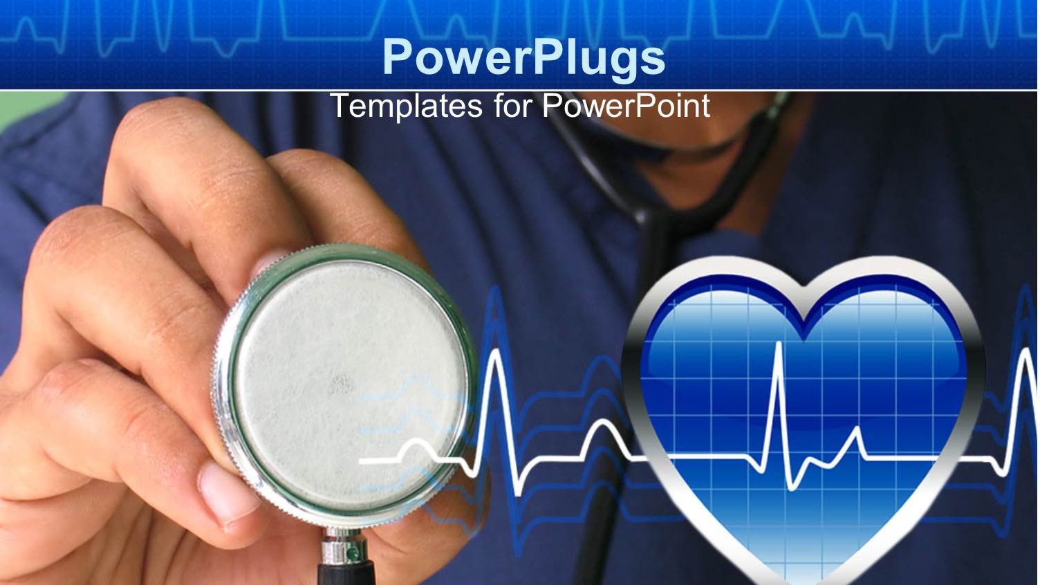 a Male Nurse Ready to Check Heartbeat with Strethoscope