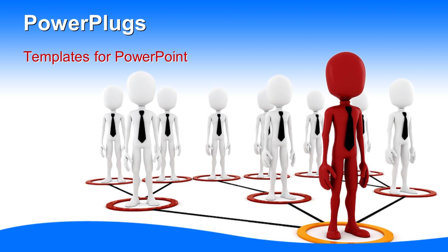 a Red Leader Standing in Front of other Characters