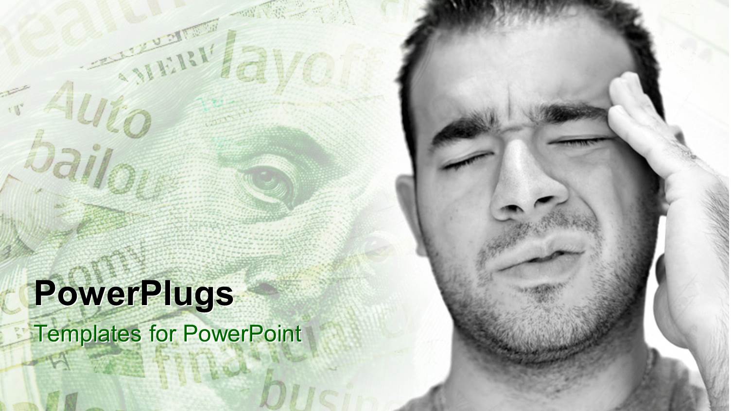 Man Facing Challenges and Financial Problems Hold Head in Pain