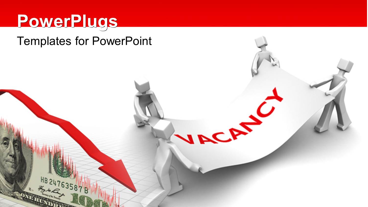 Man Fighting for Available Job Vacancy with Dollors