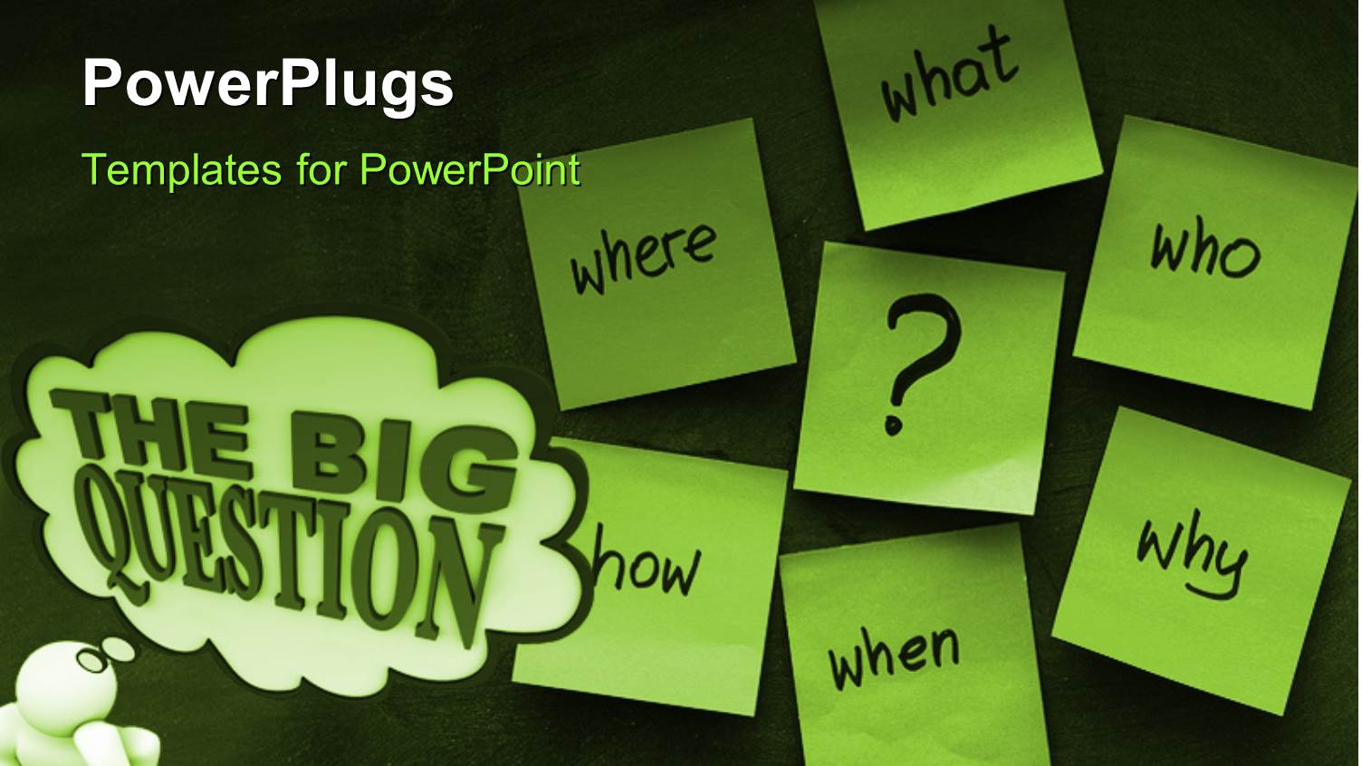 Man with Hand on Chin Faced with big Questions