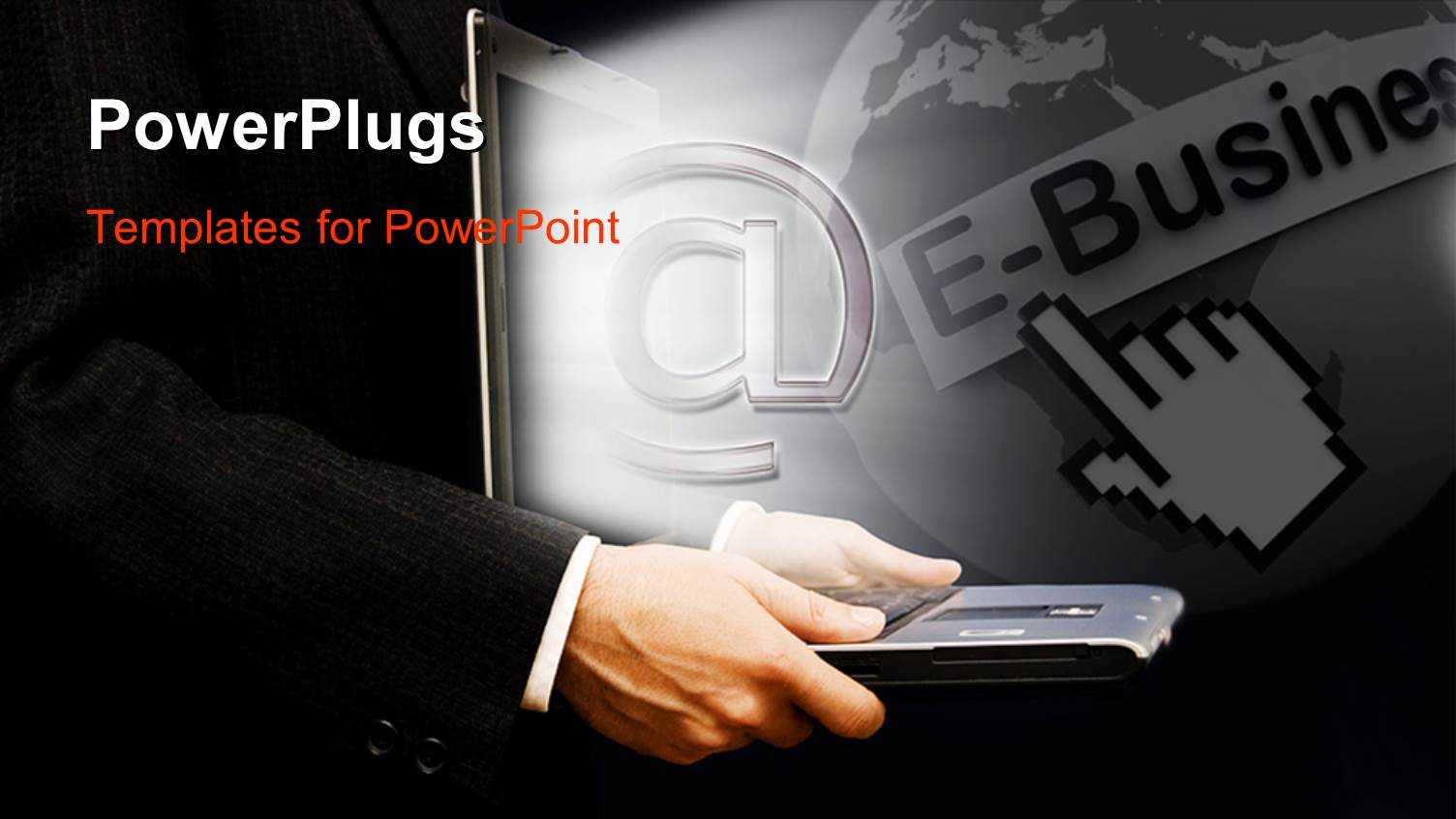 Man Holding Laptop with Email Symbol Popping Out of Screen 