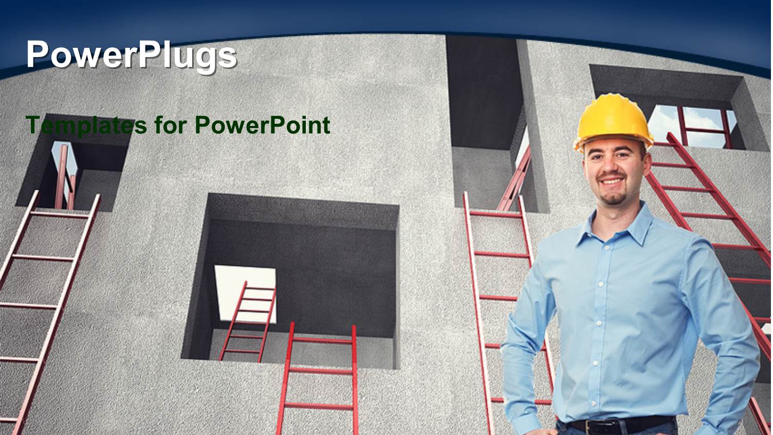 a Man Smiling and Wearing a Construction Hat