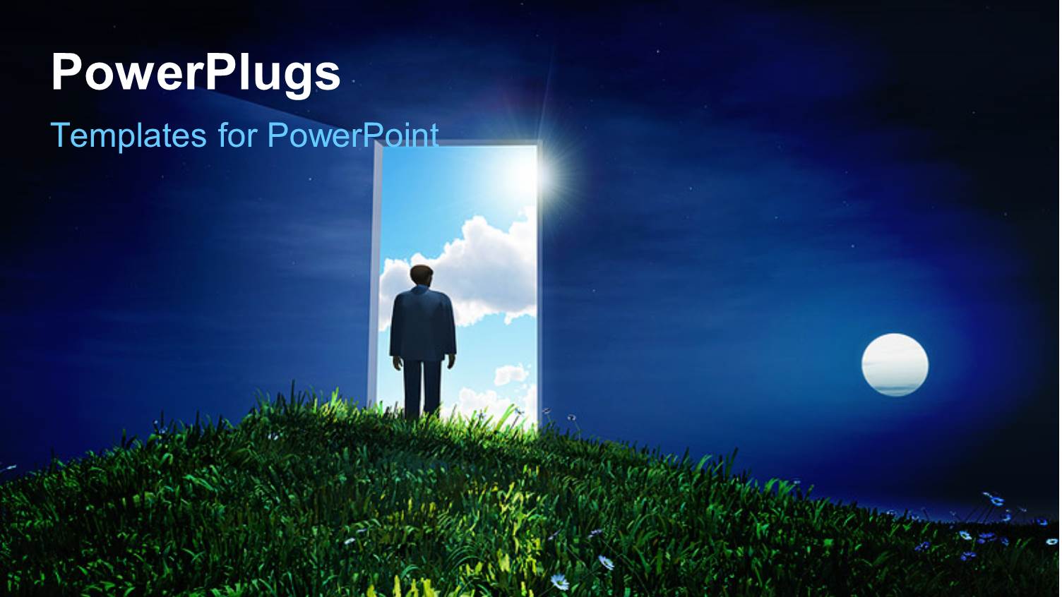 Man Standing at Doorway to Heaven