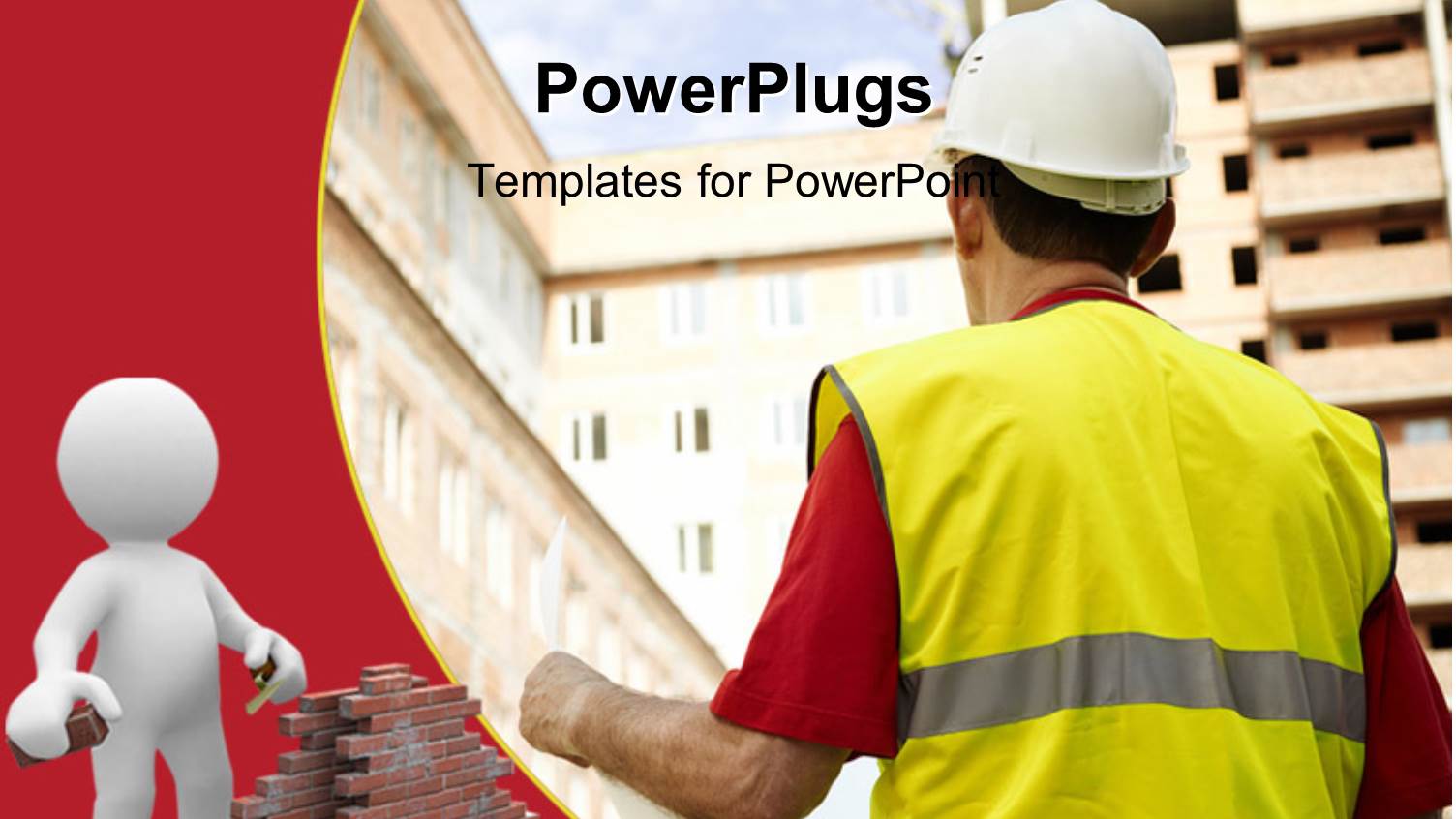 a Man Starring at some Buildings with a 3D Human Character 