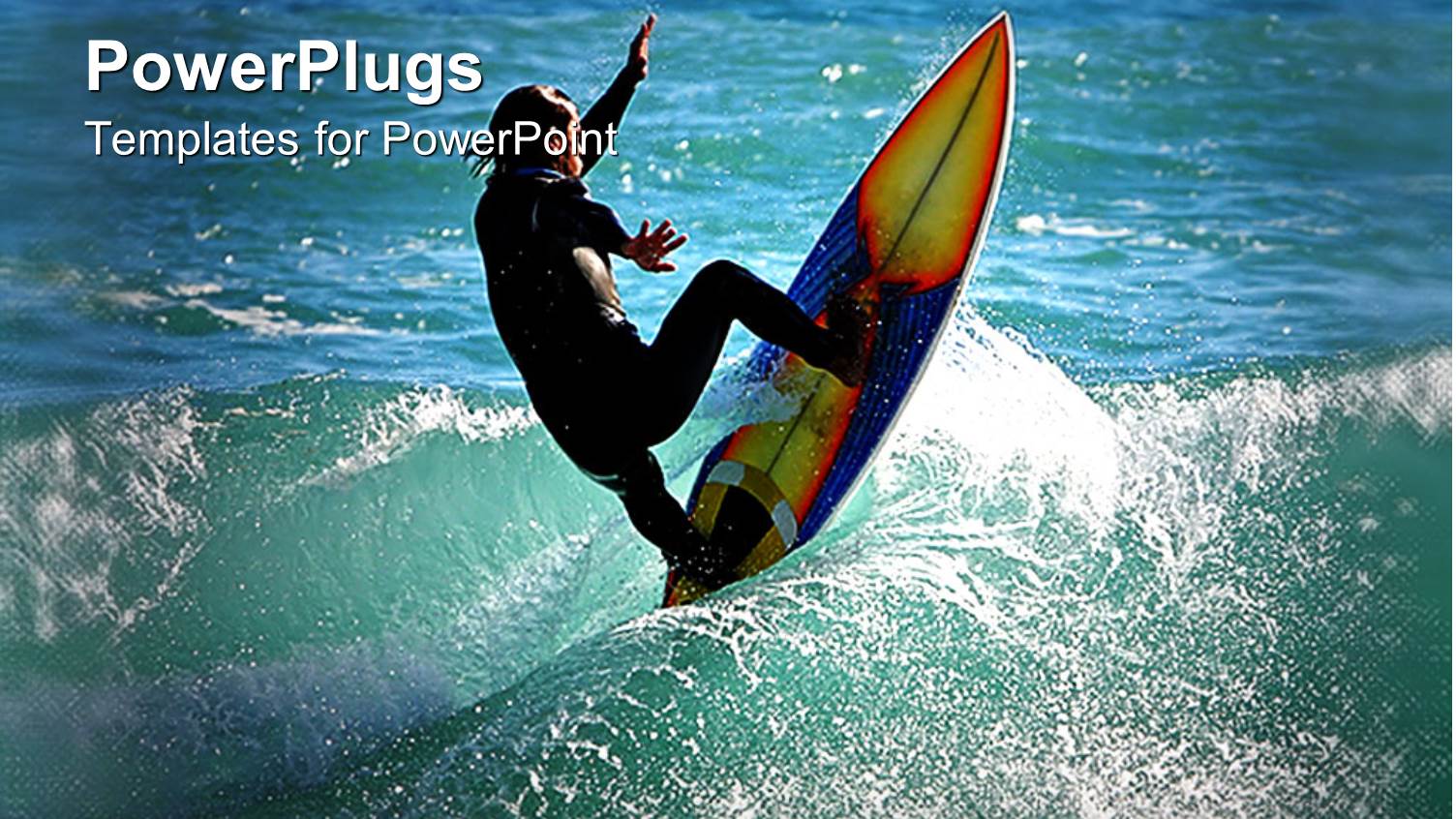 Man Surfing with Surfing Board on Ocean Wave