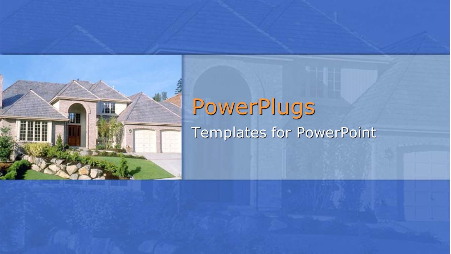 a Mansion with its Reflection in the Background