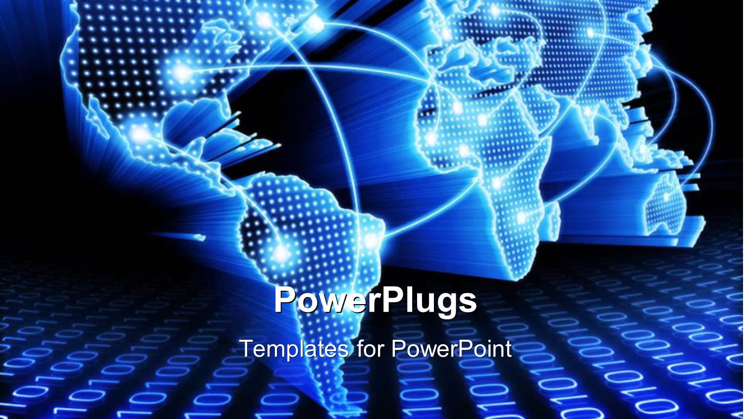 the Map of the Earth Along with Binary Numbers