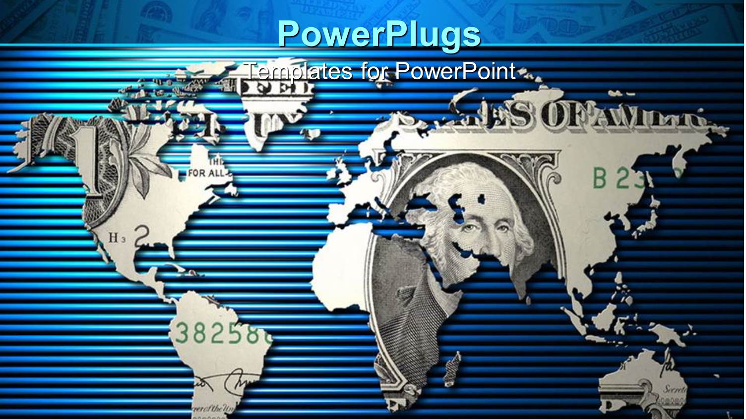 the Map of the Earth in Background in Form of Dollar Note