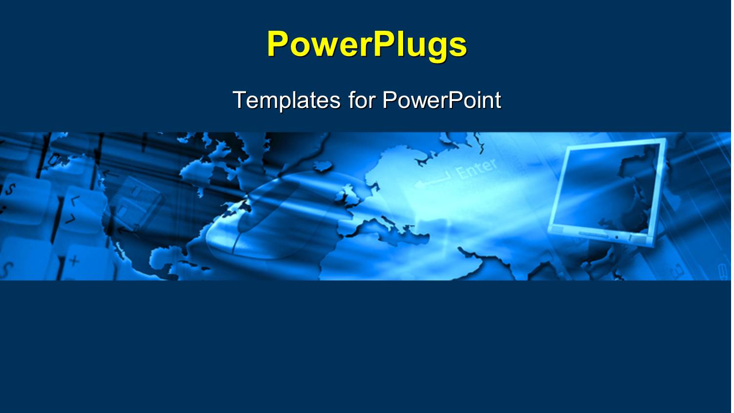 Map of the Earth with a Monitor