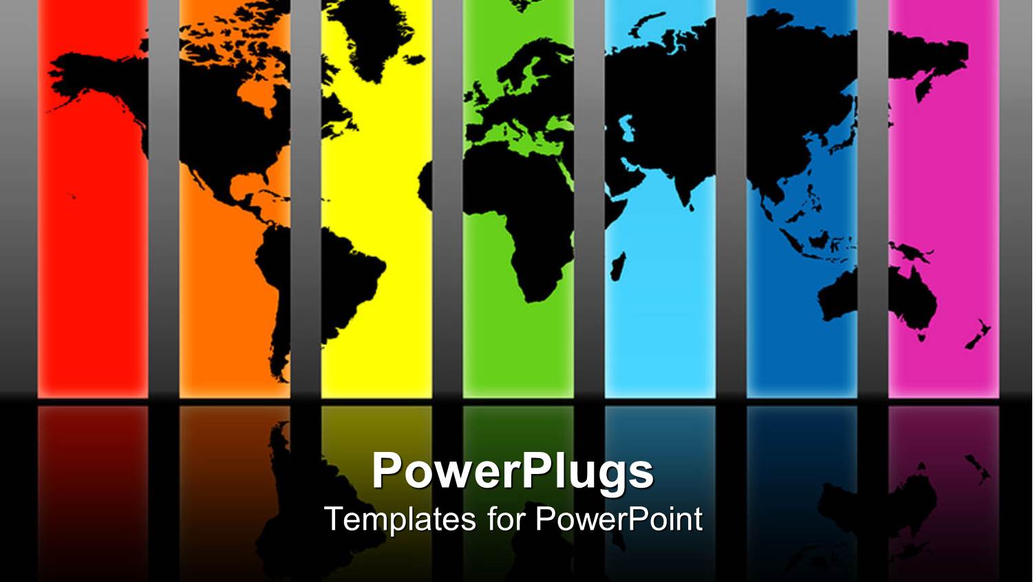 a Map of the World on Different Color Background