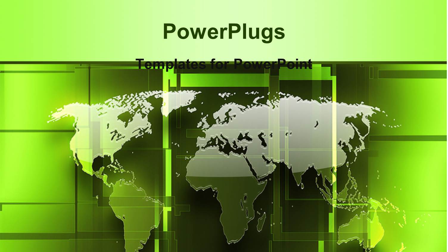 a Map of the World with Greenish Background and Place for Text