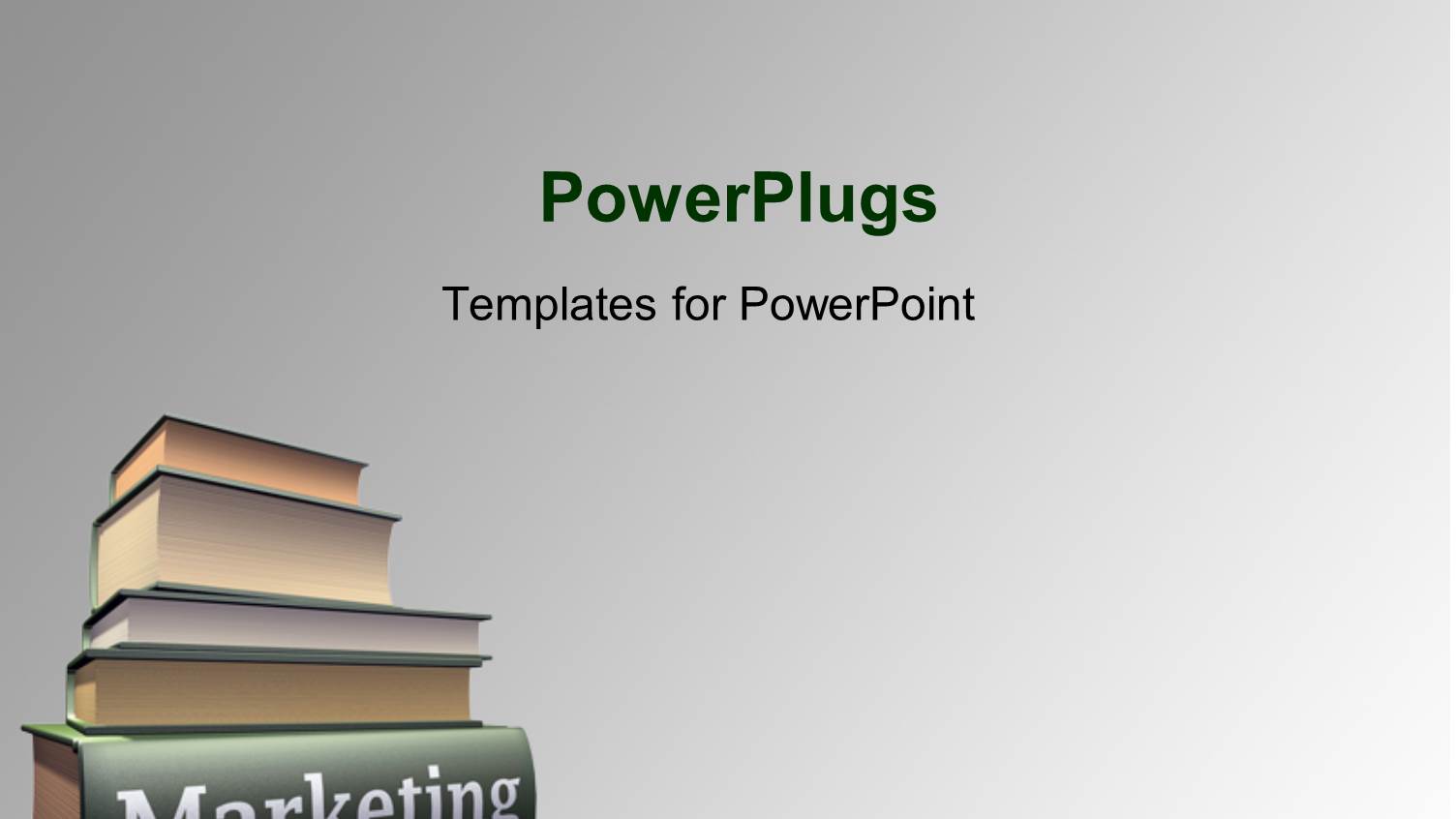 Marketing Book Pile Over Grey Background with Dark Edges