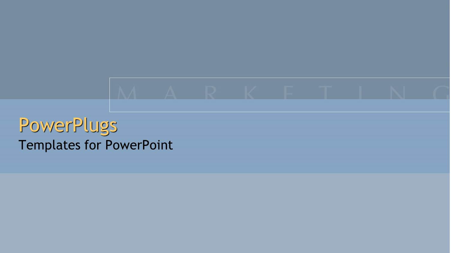 Marketing Text Blurred on Grey and Blue