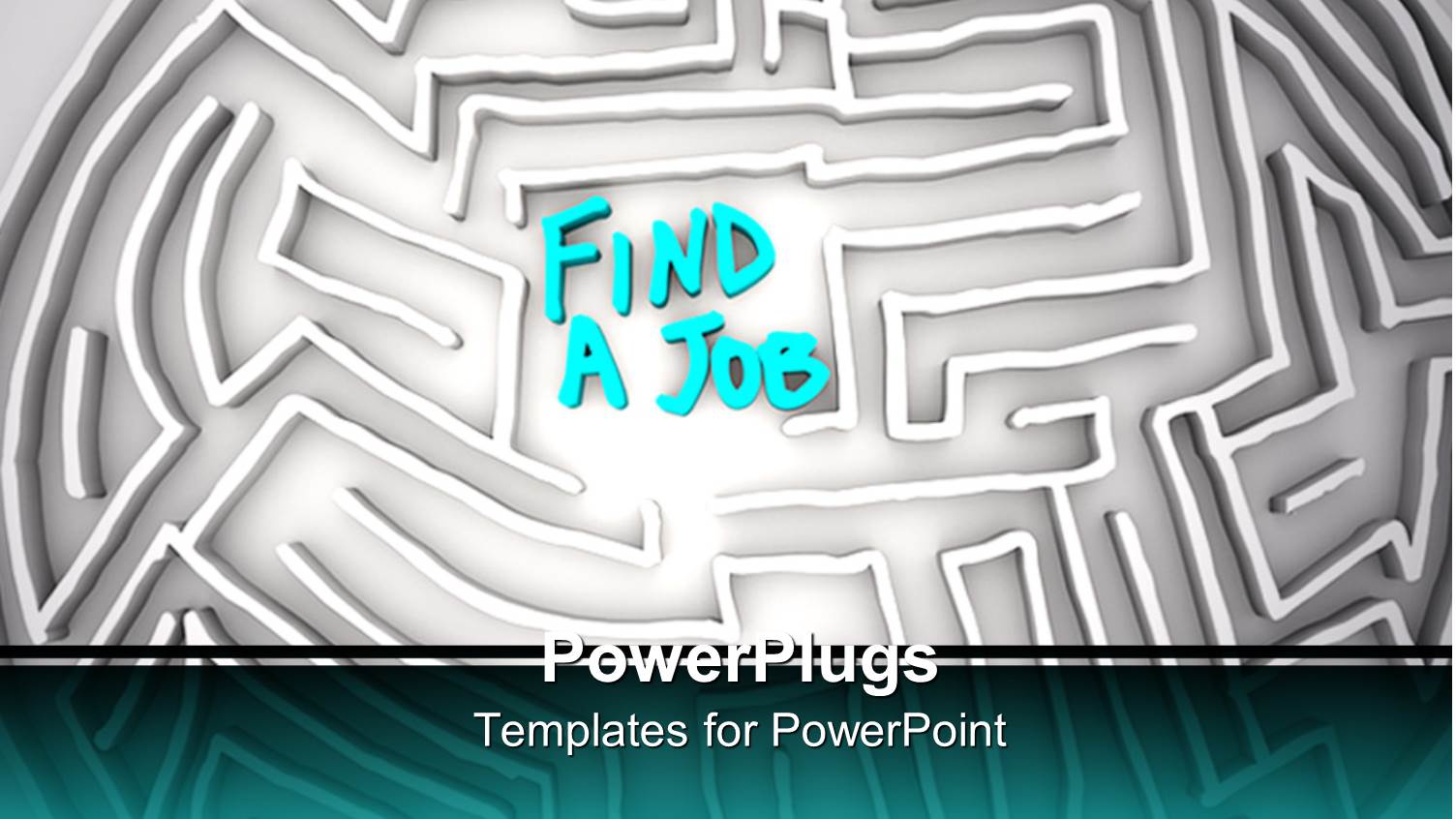 a Maze with a Word Find a Job