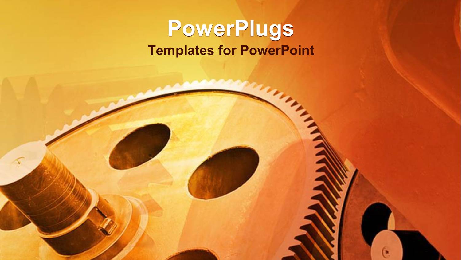 Mechanical Gears for Industry, Industrial Theme with Gears on Retro Colored Background