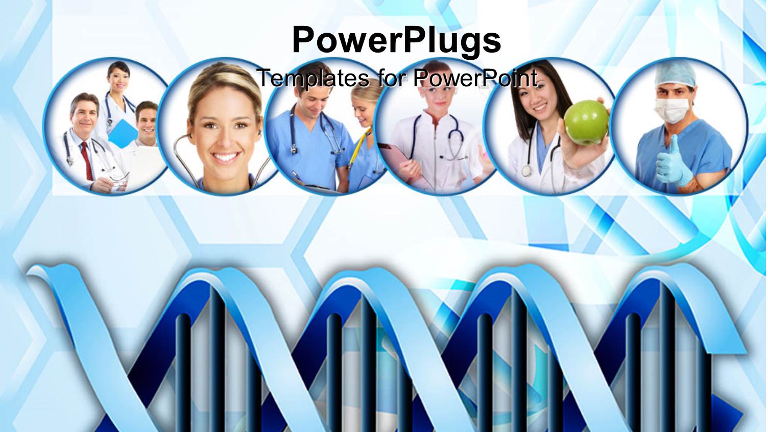 Medical Abstract Background with DNA Cells and Medical Practitioners