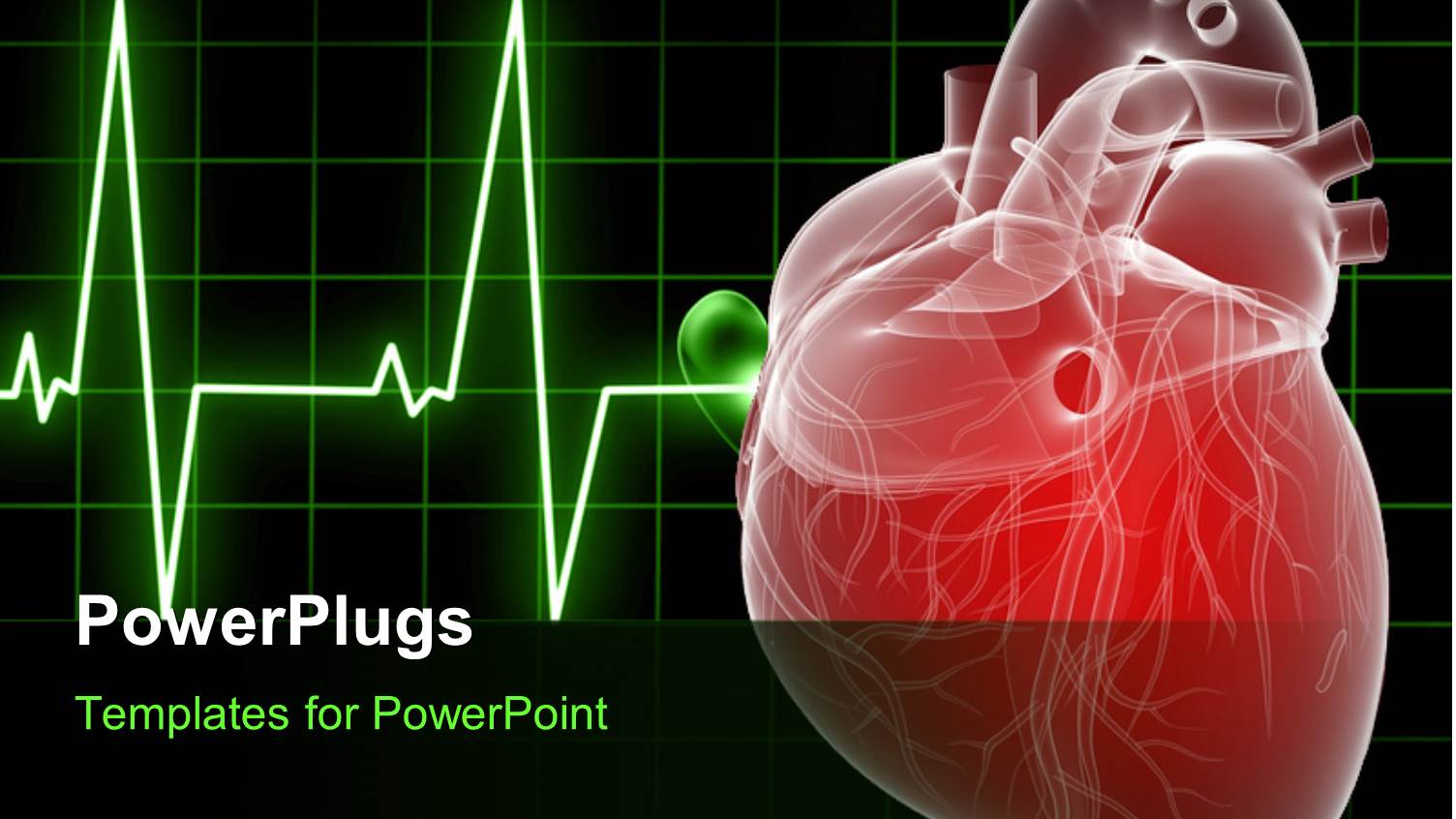 Medical Background with Anatomy Depiction of a Human Heart