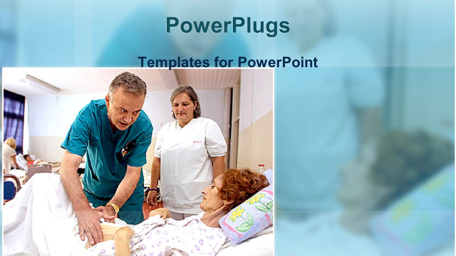 Medical Doctor and Nurse Carrying Out Examination on Patient on Sick Bed