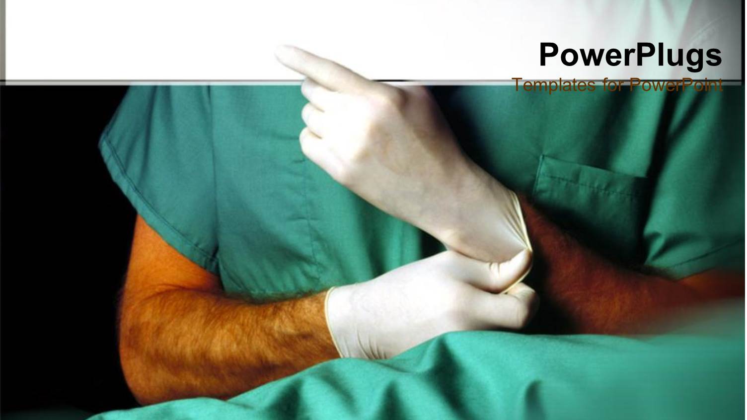 Medical Doctor Puts on Latex Gloves for Treatment