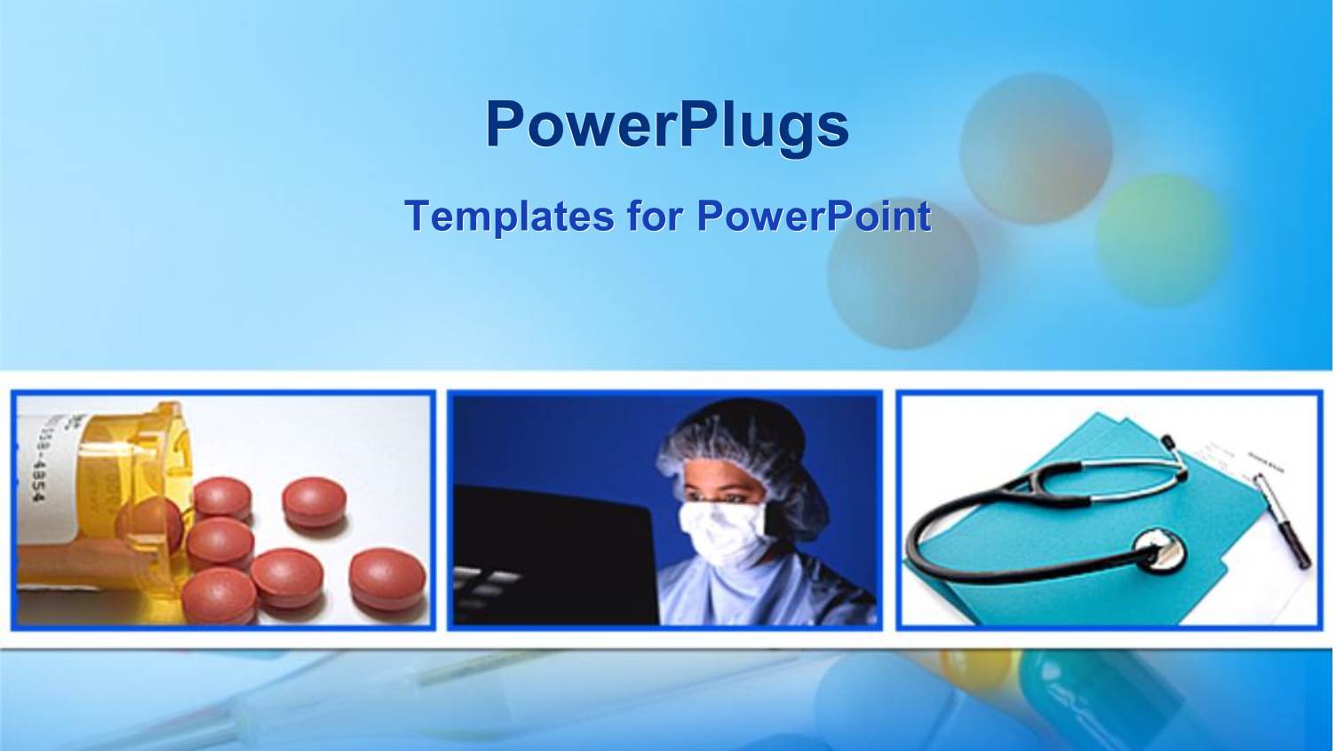 Medical Science Collage with Medication Pills Bottle, Health Care Worker in  Scrubs at Computer, Stethoscope with