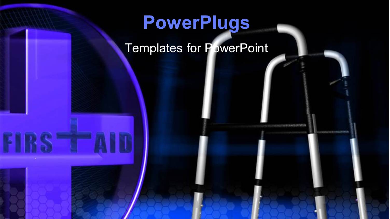 a Medical Sign with a Blackish Background