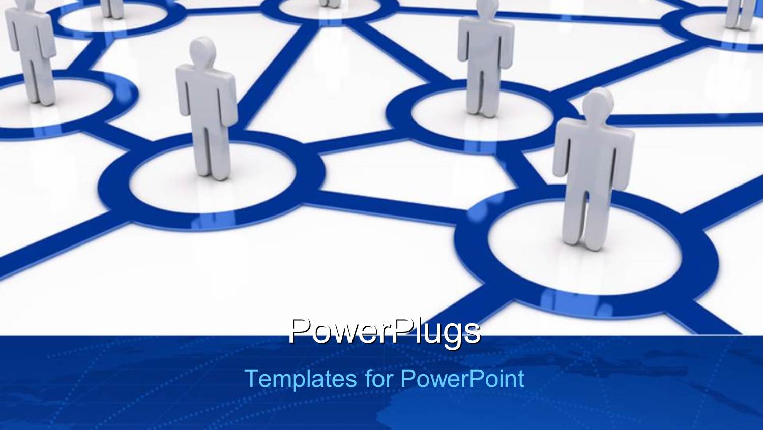 Men Standing in Connected Circles Depicting Business Network 